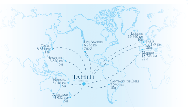 Carte de situation @ Tahiti Tourisme