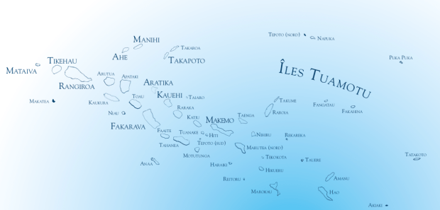 Carte Tuamotu @ Tahiti Tourisme
